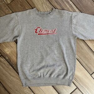 Vintage Element Skateboards 90s Crewneck  Men's Small grey Skate Surf